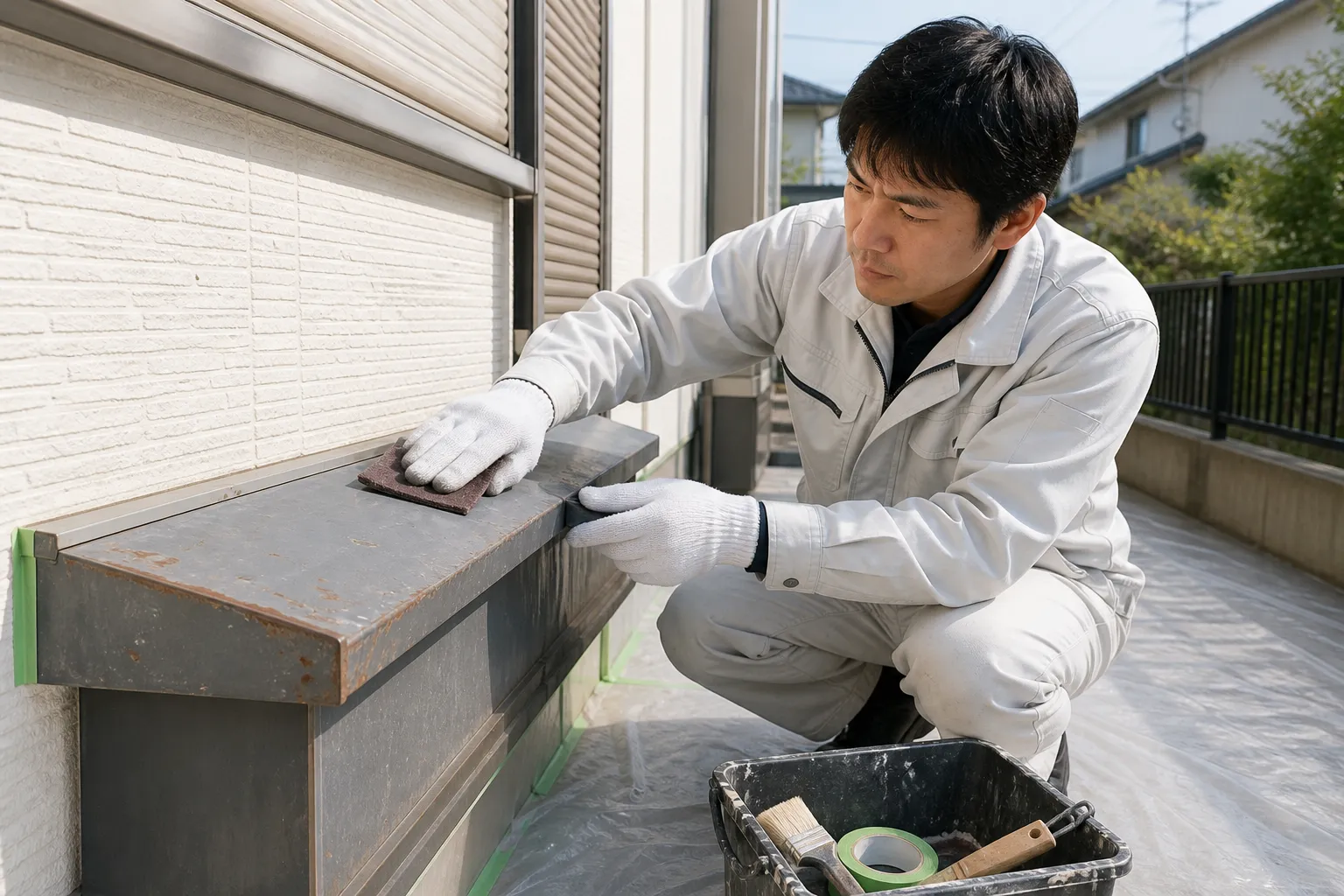 外壁塗装前のケレン作業とは？サビや古い塗膜を落とす下地処理で差が出る理由【知多市・阿久比町】